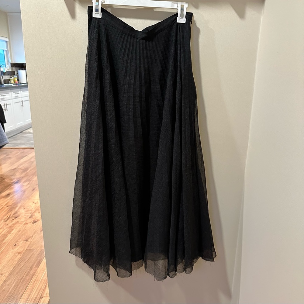 Anine Bing Midi Skirt Lovisa Pleated Metallic - Picture 6 of 11